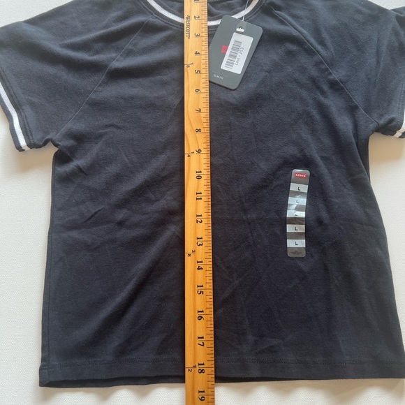 NWT Levi's Women ORACLE SHRUNKEN RINGER T-SHIRT Size Large  (E2) - Picture 2 of 5